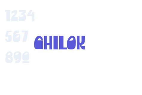 chilok|CHILOK Font